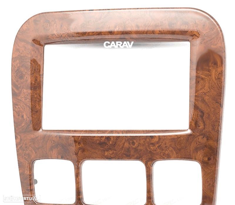 MOLDURA ADAPTADOR MADEIRA ALTO BRILHO PARA RADIO 2-DIN PARA MERCEDES CLASE-S - 2