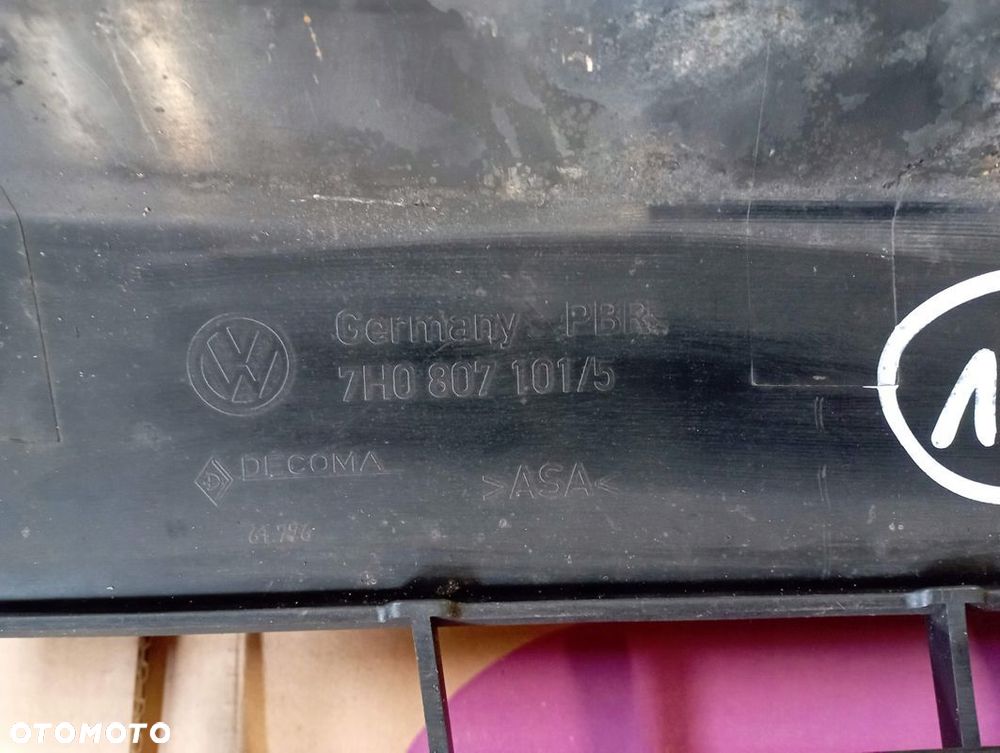 VW T5 GRILL ATRAPA ZDERZAKA PRZÓD 7H0807101 - 2