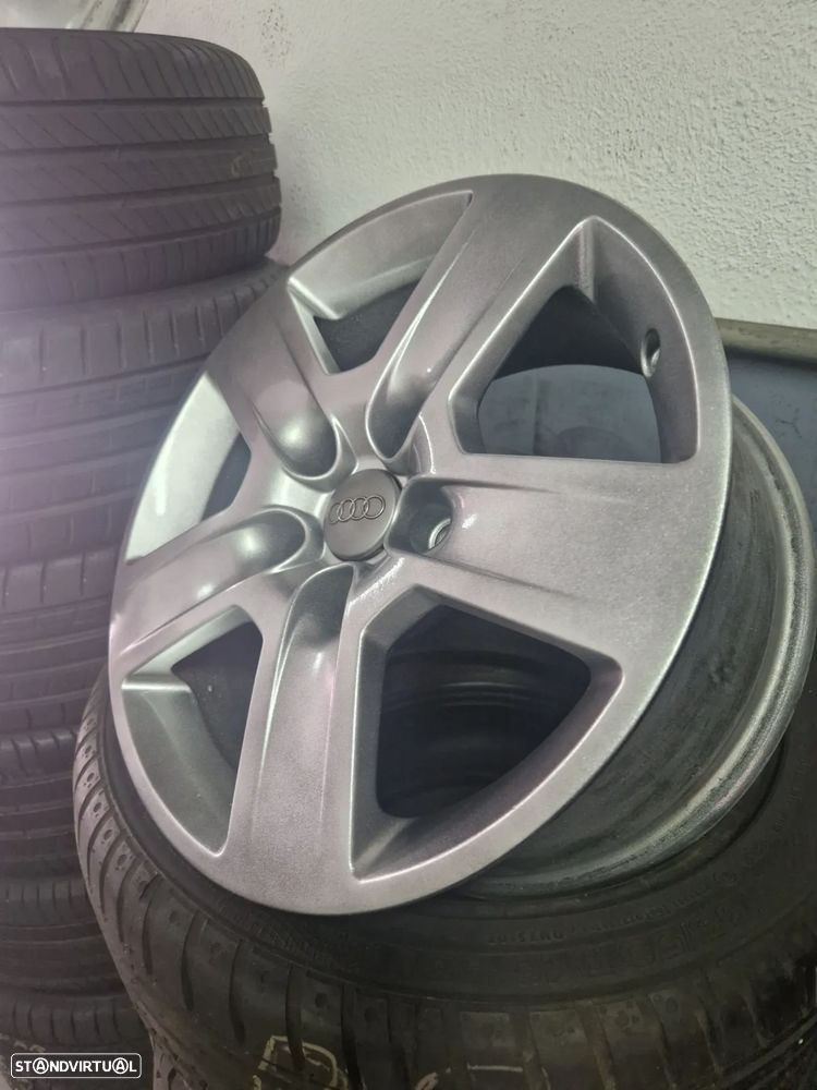 JANTES 16 ORIGINAIS A4 SPORT ANTRACITE USADAS EM BOM ESTADO COM PNEUS USADOS - 3
