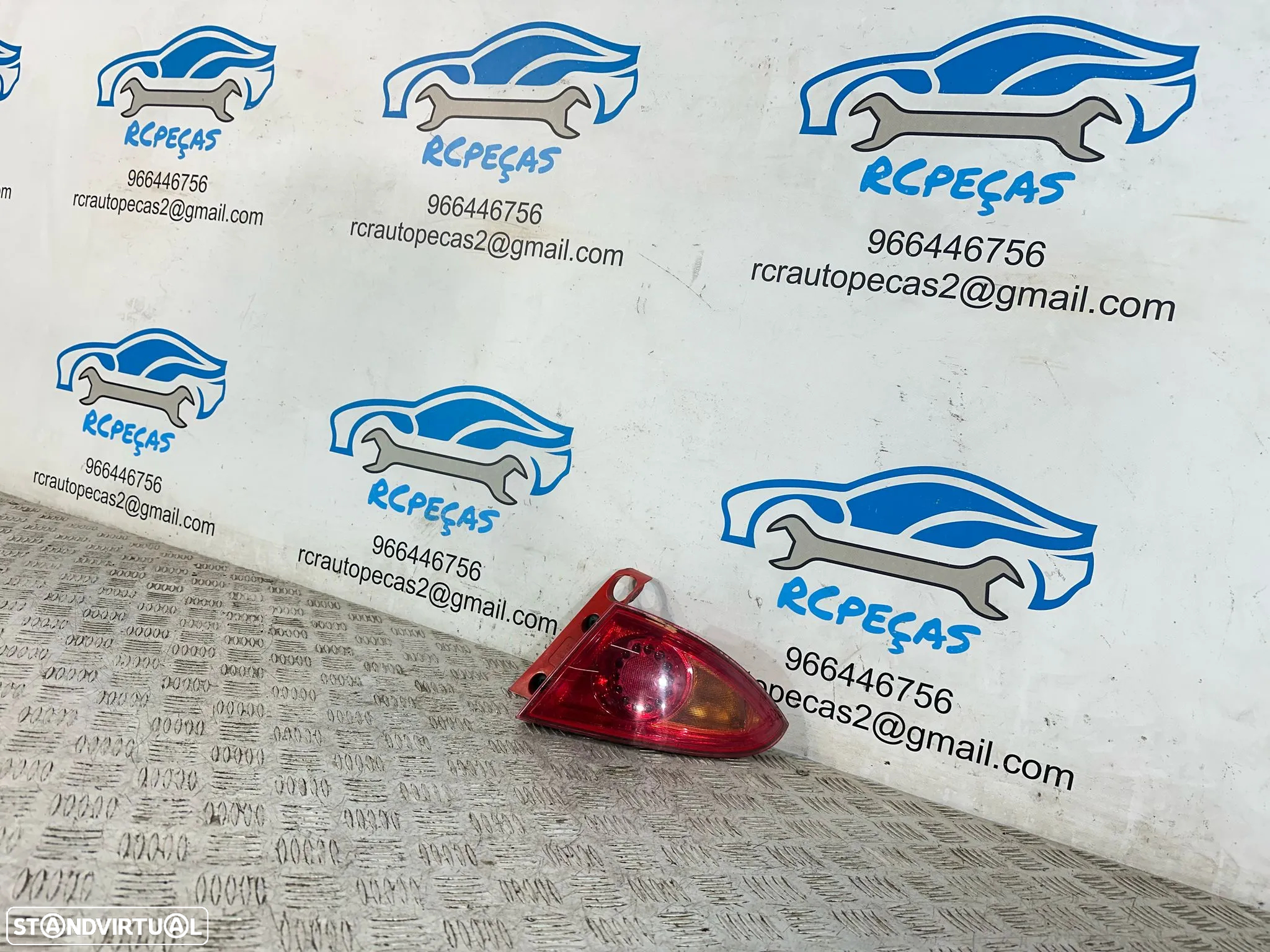 .Conjunto Farolins Tras Traseiro Direito Esquerdo Original Seat Leon 1P Mk2 1P0945095F 1P0945096F 2005 a 2012 - 5