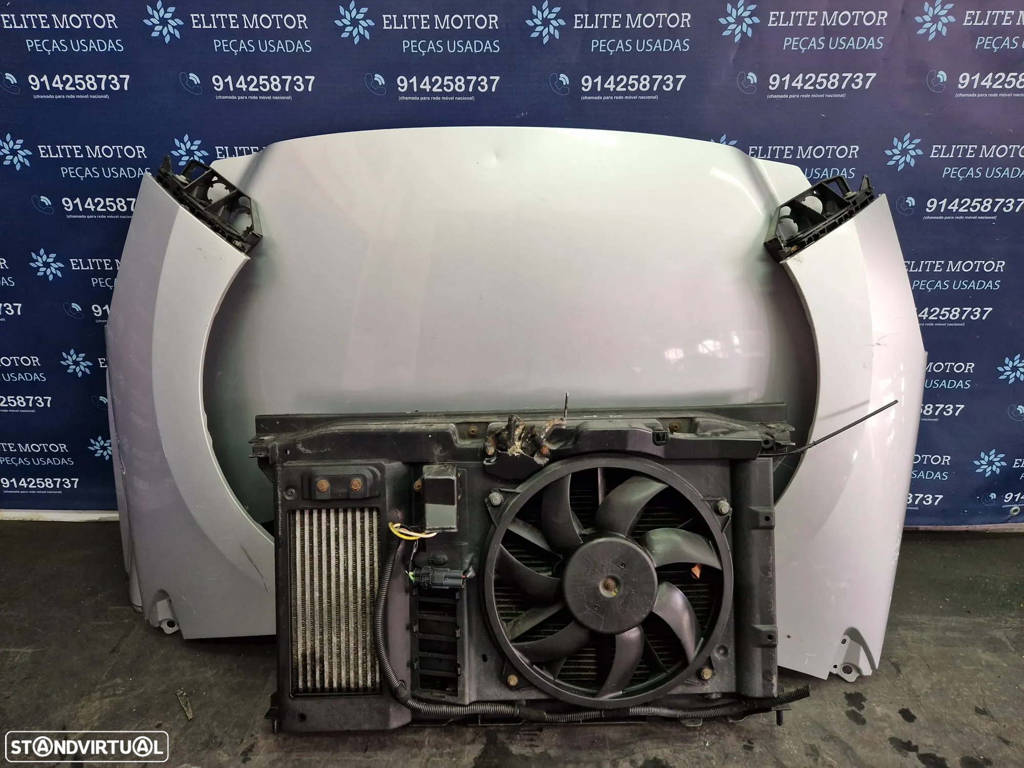 Frente completa usada PEUGEOT 308 1.6 HDI capot parachoques guardalamas oticas radiador - 7