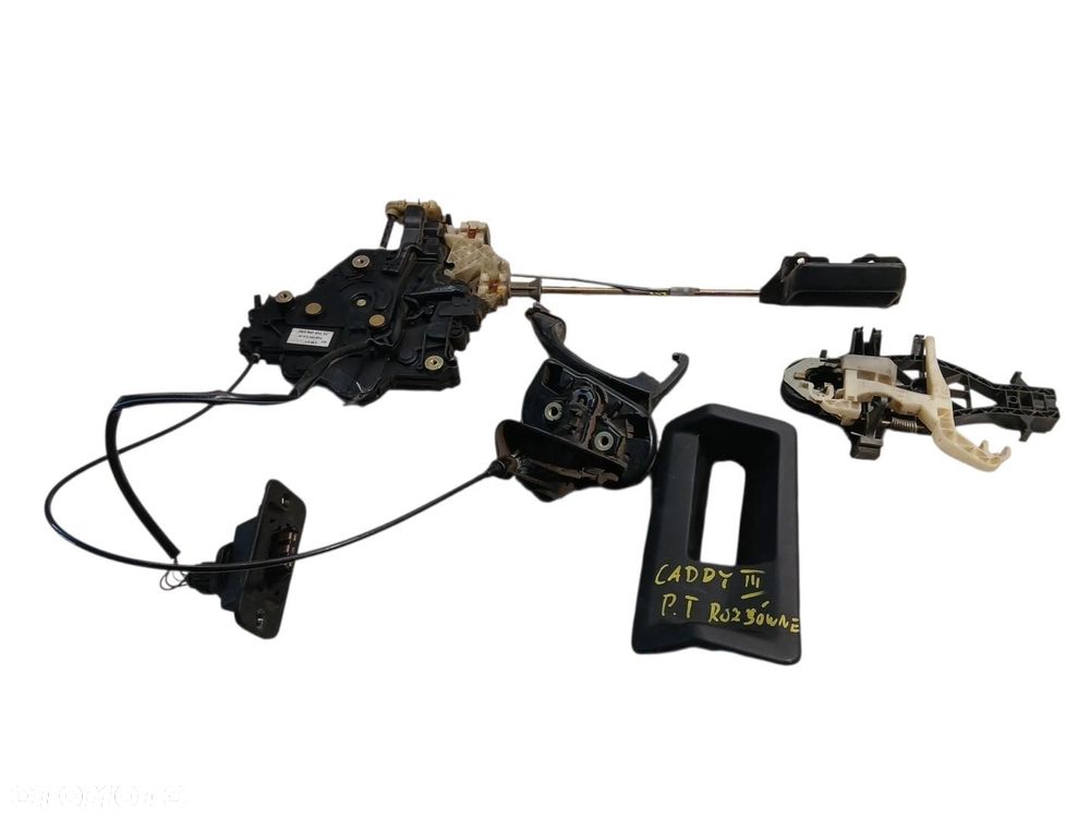 ZESTAW ZAMEK KLAMKA DRZWI PRZESUWNYCH PRAWY VW CADDY III 2K0843654AC CADDY - 1