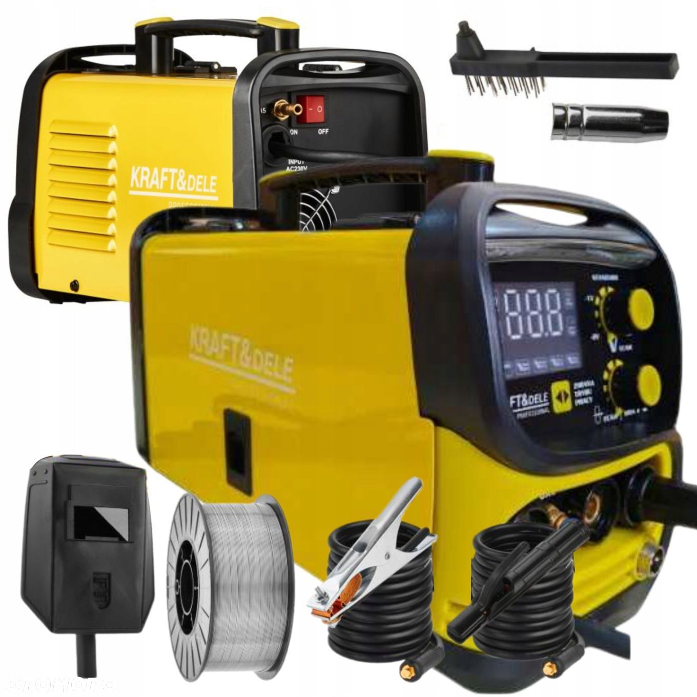 SPAWARKA INWERTEROWA INWERTOROWA FLUX MIG MMA LIFT TIG 220A PÓŁAUTOMAT 4w1 - 1