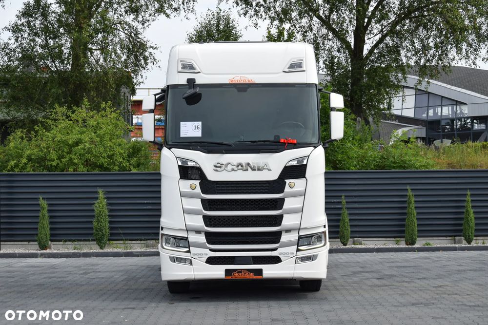 Scania 500S / FULL AIRMATIC / HYDRAULIKA / RETARDER / KLIMATYZACJA POSTOJOWA / ACC / KLIMA / 2 ZBIORNIKI PALIWA / FULL LEDY / FULL SPOILERY / SERWISOWANA / SPROWADZONA - 2
