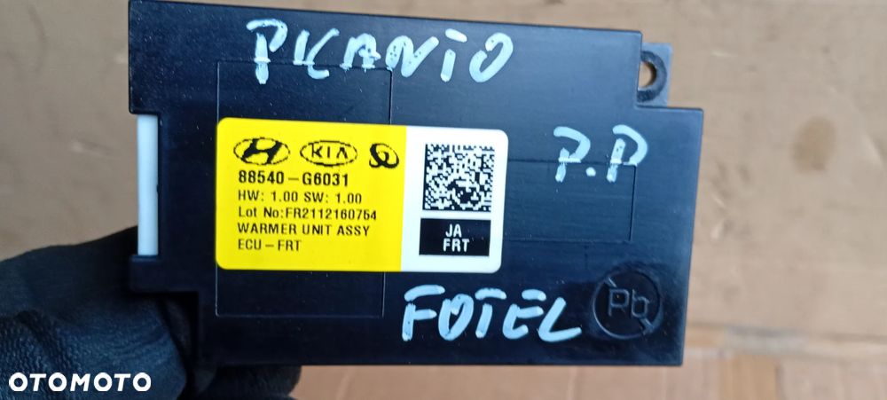 Moduł sterownik fotela pasażera prawy przód Kia Picanto III Lift 88540-G6031 - 4