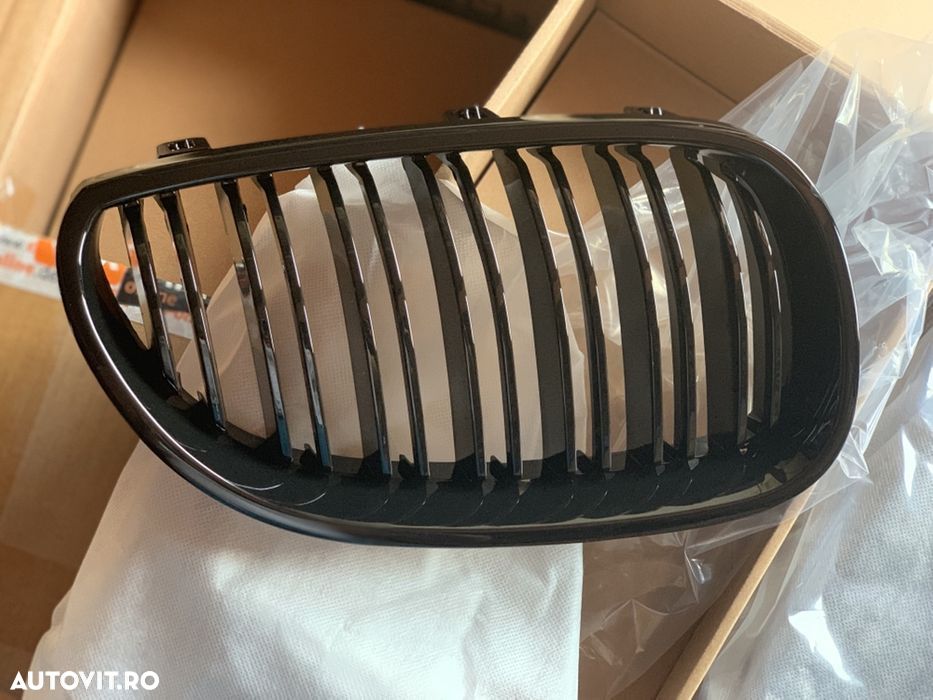 Grile duble pentru Bmw E60 E61 negru lucios  CALITATE PREMIUM ⭐️⭐️⭐️⭐️⭐️ - 1
