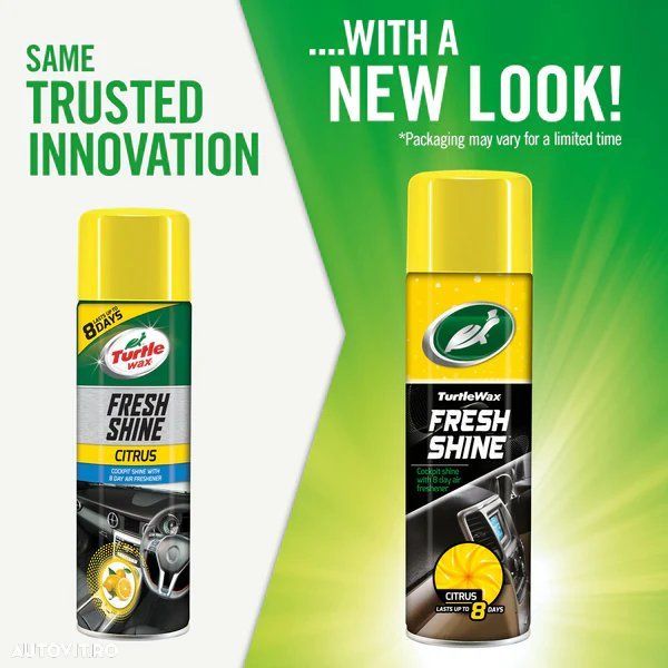 Spray silicon bord Turtle Wax Cockpit Fresh Citrus 500ml pt. vinil plastic si cauciuc cu parfum de lunga durata FG7736 - 3