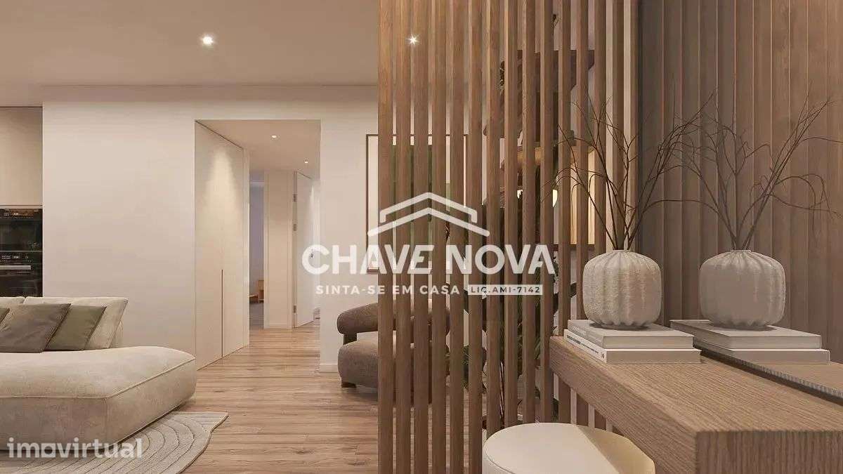 T2 em Construção com Varanda e Garagem | Condomínio Fechado - Grande imagem: 4/15