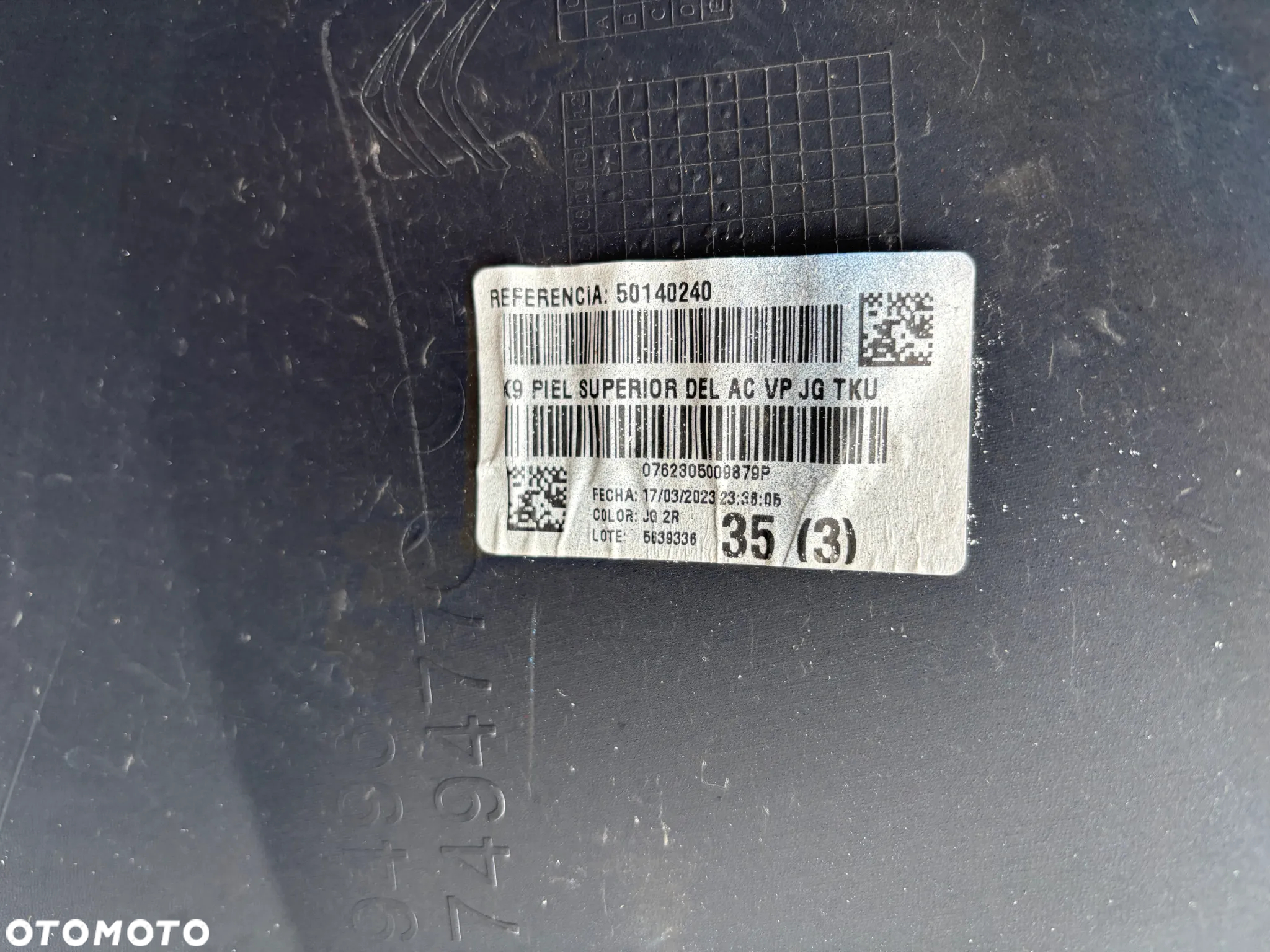 Oryginalny Zderzak Przedni Citroen Berlingo E IV 4 Pod PDC Grill Atrapa Dół Zderzaka Halogen Kratka Lewa Prawa 9816749477 Chrom Niebieski JG 2R - 18