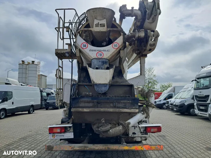 Volvo fmx 420 8x4 cu pompa turnare 4z28 si mixer beton sermac euro 6 automat - 5