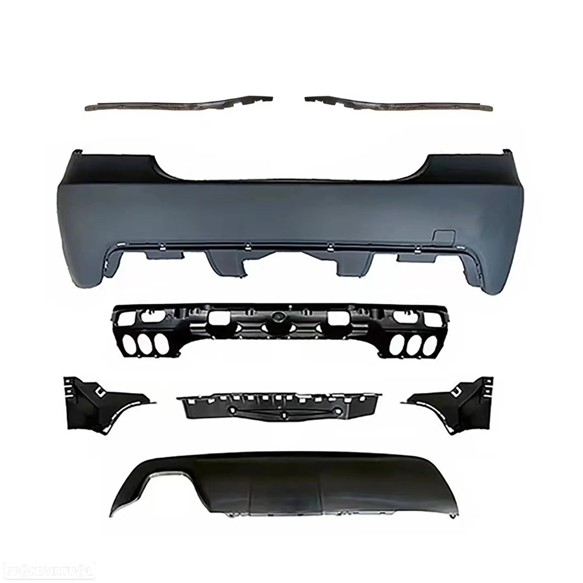 Kit completo BMW série 5 E60 2005-2010 pack M Para-choques Frontal + traseiro + embaladeiras em plástico - 6