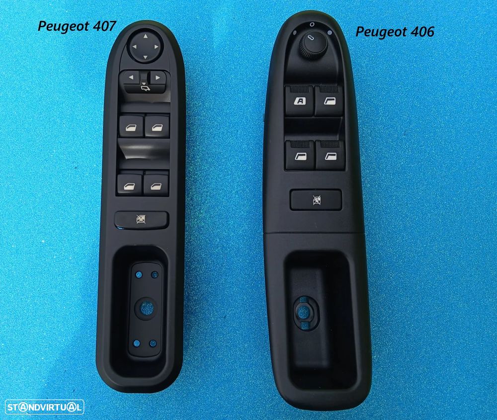 Comando botão interruptor dos vidros Peugeot 207 307 406 407   NOVO - 9