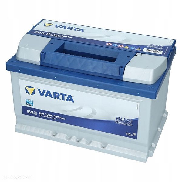 AKUMULATOR VARTA BLUE 72AH 680A E43 P - 5