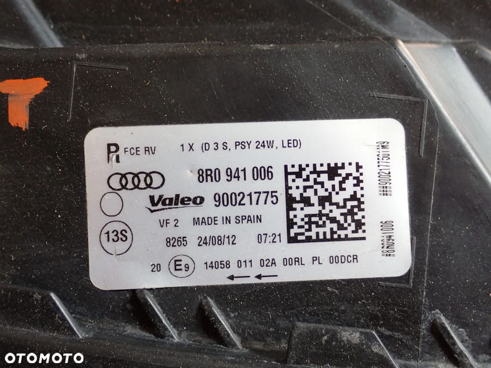 Audi Q5 Lift Lampa Prawy Przód 8R0941006 - 3