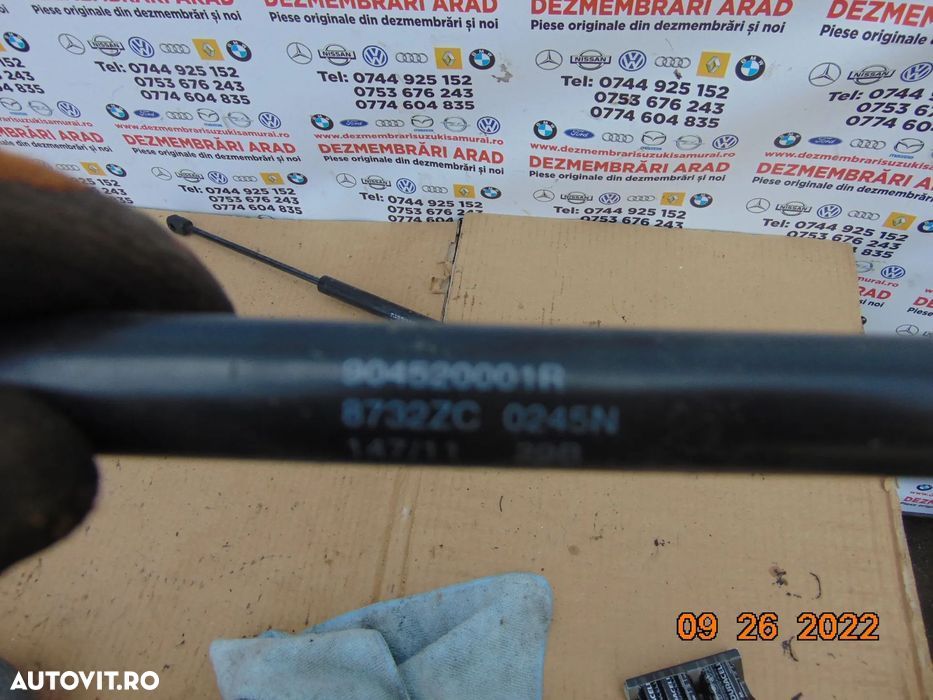 Amortizoare capota Renault Latitude telescop haion stanga dreapta - 2