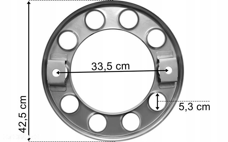 osłona koła kołpak srebrny 22,5 scania man mercedes volvo daf 3604000325 - 2