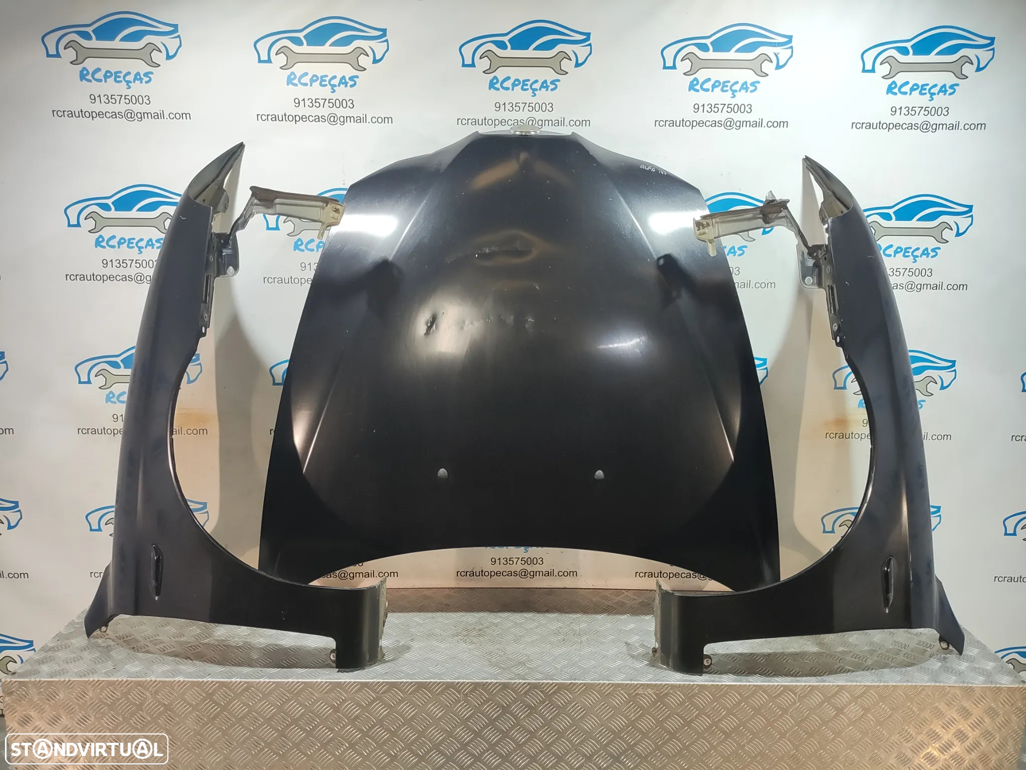 FRENTE COMPLETA ALFA ROMEO 147 937 FACELIFT COLLEZIONE CAPOT PARACHOQUES GUARDA-LAMAS OTICAS RADIADOR VENTILADOR FRENTE FIBRA REFORÇO - 7