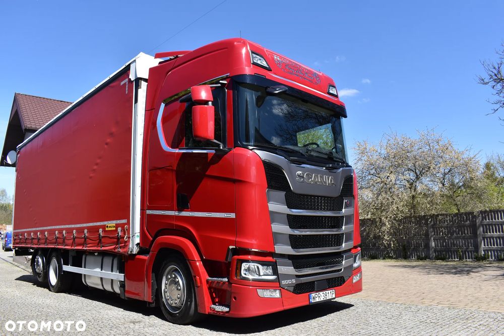Scania S 500 FIRANA/OŚ PODNOSZONA/DACH I BOKI ZSUWANE - 5