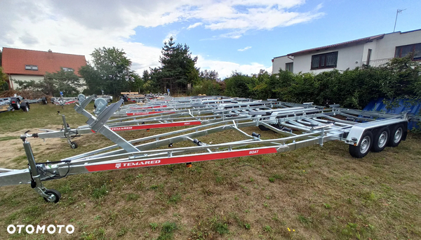 TEMARED Przyczepa B35 PTZ do 9m poszerzona DMC 3500 kg podłodziowa