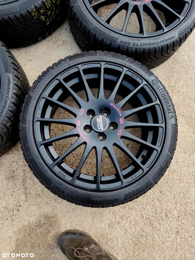 5x100 Alufelgi Felgi Aluminiowe 17 Koła Zimowe Zima OZ RACING SUPERTURISMO Czarne ITALY VW GOLF NEW BEETLE BORA POLO AUDI A3 TT A1 SKODA OCTAVIA I FABIA SEAT LEON I TOLEDO 2 IBIZA SUBARU TOYOTA 7mm Legnica ALU-RAD 215/40 - 5