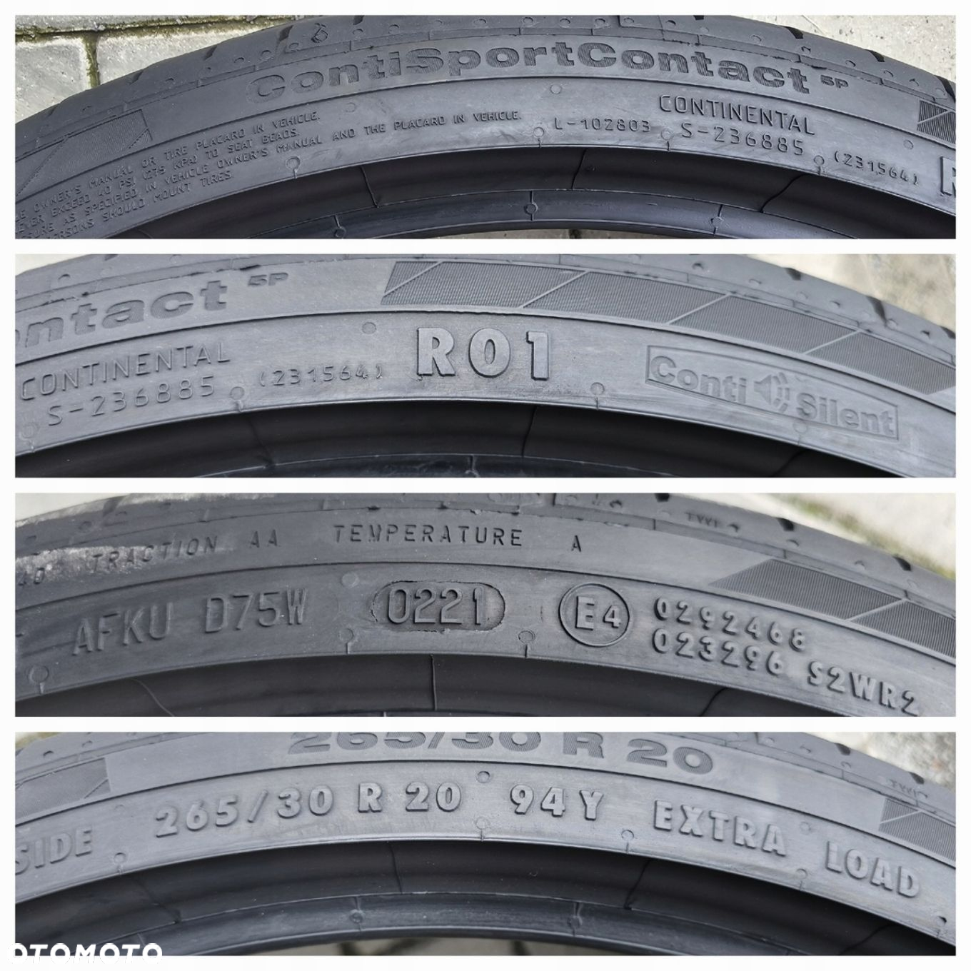 Continental ContiSportContact 5P 265/30R20 94 Y RO1 - 6