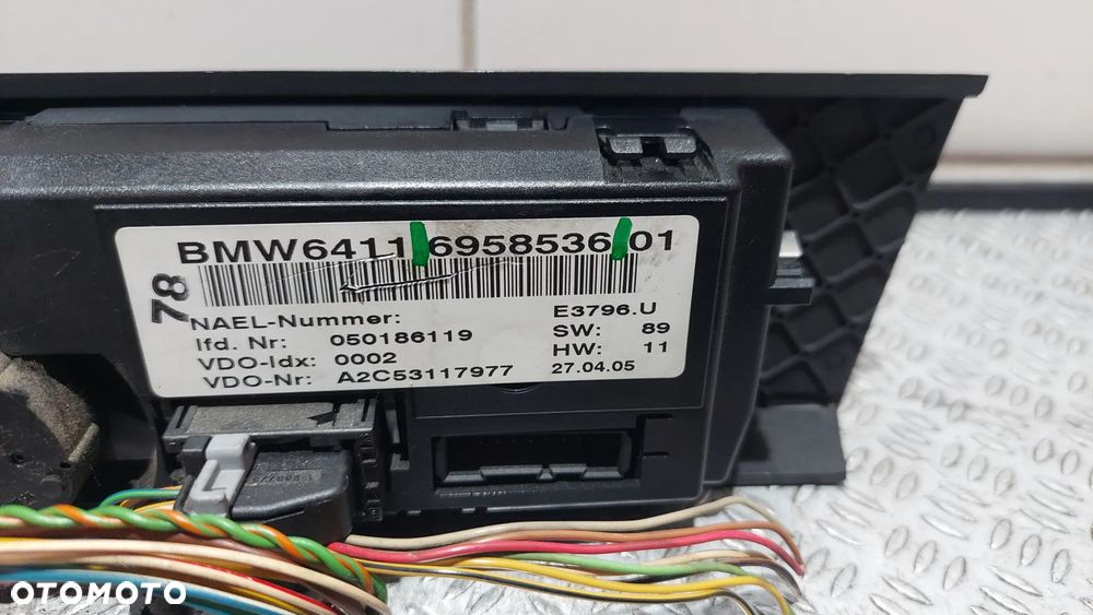 PANEL KLIMATYZACJI BMW E90 NR 6958536 - 2