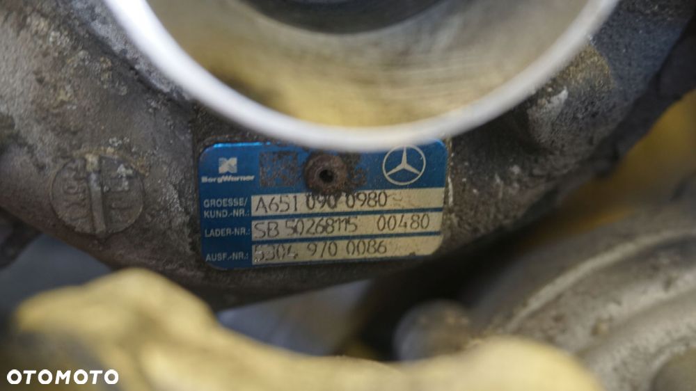 SPRINTER W906 2.2 CDI 16r 129KM 651955 turbina turbosprezarka A6510900980 - 4