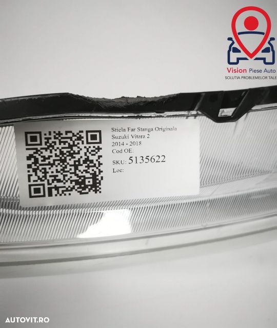 Sticla Far Stanga Originala In Stare Buna Suzuki Vitara 2 2014 2015 20 - 7