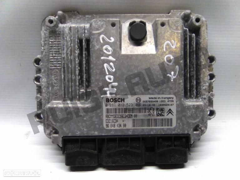 Centralina Do Motor 02810_12523 Peugeot 207 [2006_2015] 1.4 Hdi - 1