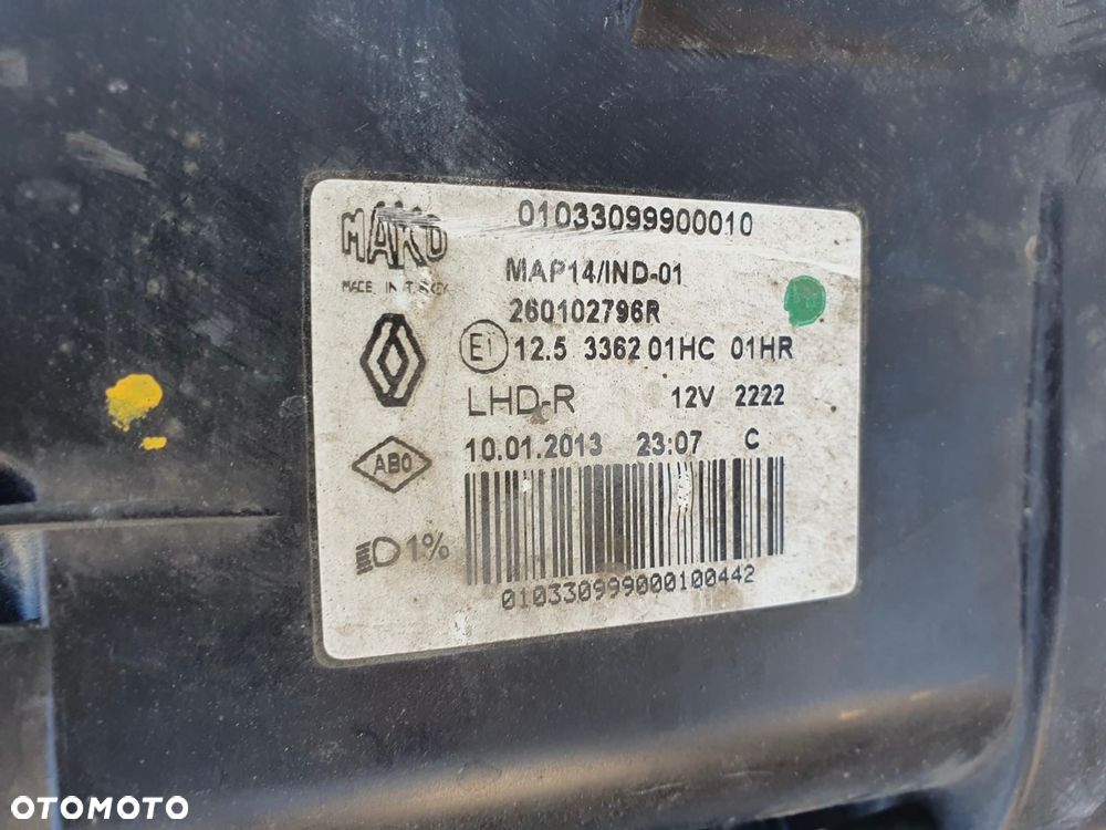 REFLEKTOR L/P RENAULT CLIO IV 4 EUROPA - 6