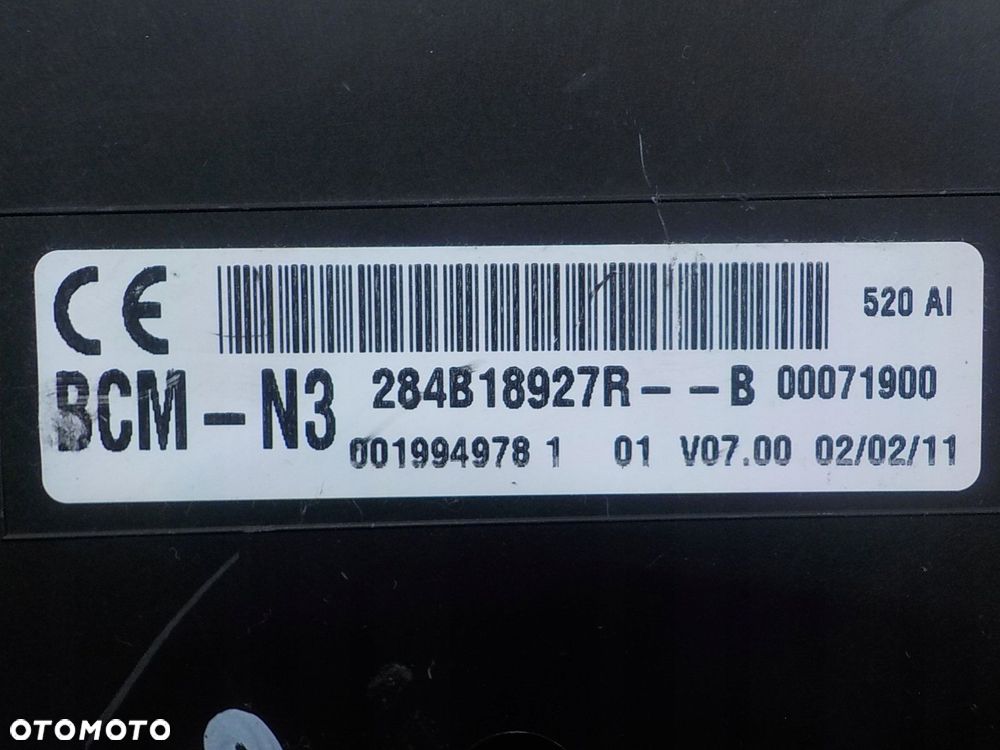 RENAULT MASTER III 2.3 DCI 11r VAN sterownik modul BCM 284B18927R - 4