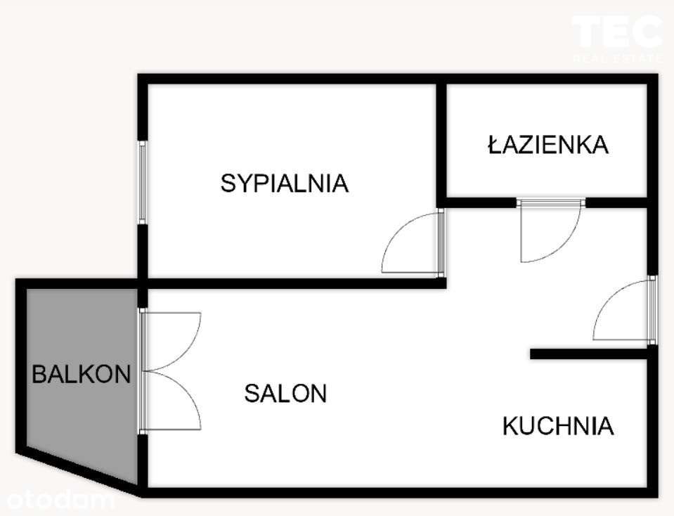 2-pok. mieszkanie z balkonem i klimatyzacją!