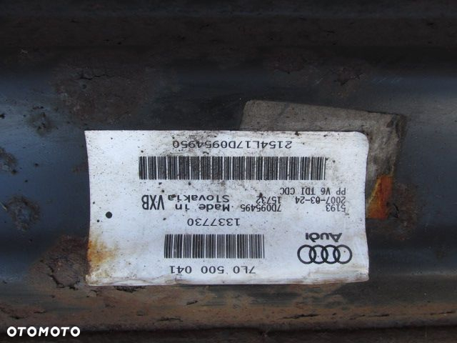 Audi Q7 4L 2007r 3.0 TDI Allroad Wózek ława sanki tył 7L0500041 - 8