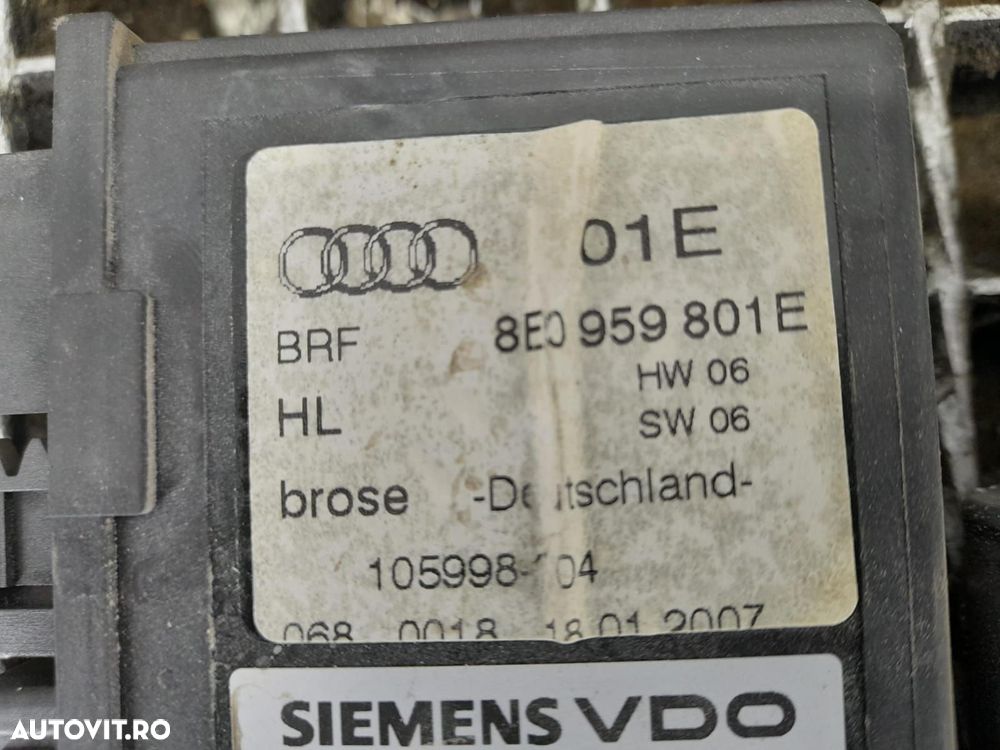 Motoras macara geam stanga spate 8E0959801E Audi A4 B7 [2004 - 2008] - 4