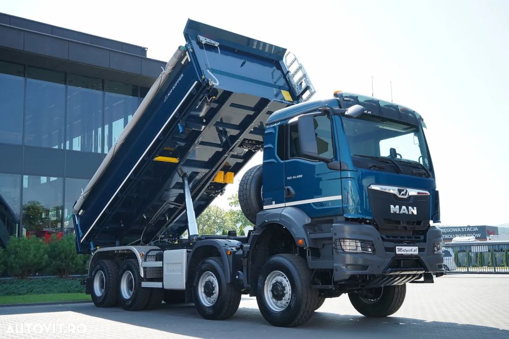 MAN TGS 41.480 / 8x8 / BASCULANĂ SPATE / MANUAL / NOU NOU / KH-KIPPER / - 4