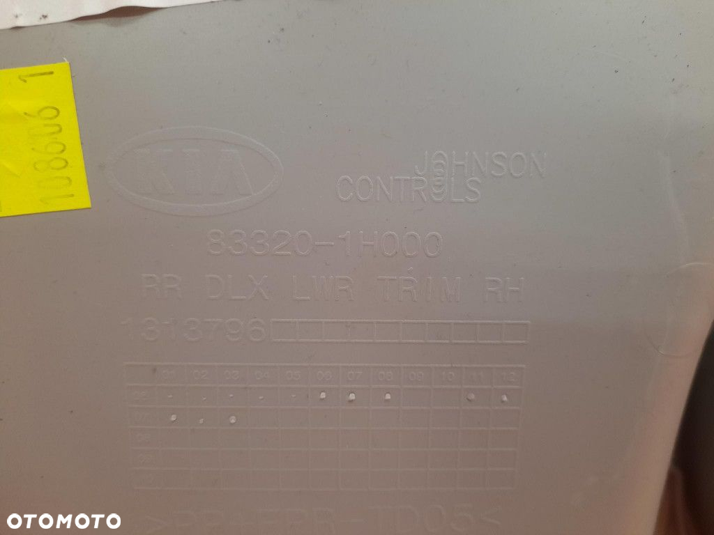 KIA CEED I 07-10 1.6 CRDI TAPICERKA DRZWI TYŁTYLNA PRAWA 83320-1H000 - 6