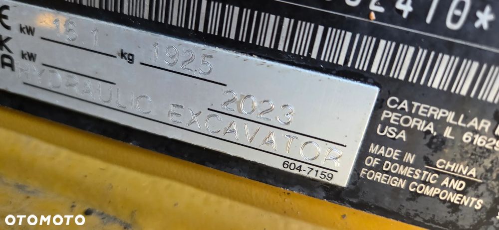 Caterpillar <<CAT 301.6, 2023r, 530MTG!, 1900kg, jazda w joystiku!z Niemiec!2 łyżki>> - 20