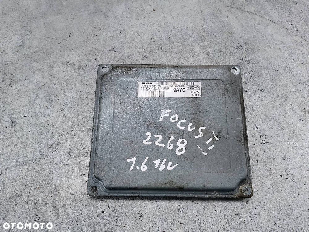 KOMPUTER, STEROWNIK FORD FOCUS II 4M51-12A650-HG S118934101 1.6 16V - 1