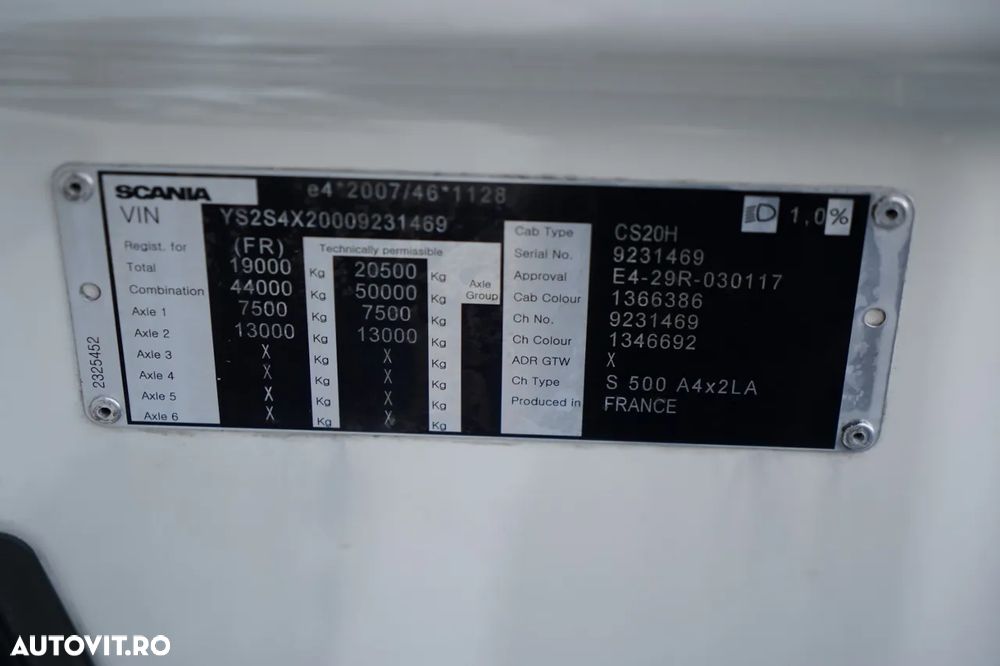 Scania S 500 / RETARDER / I-PARK COOL / NAVI - 37