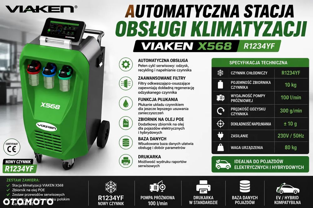 Automatyczna Stacja Obsługi Klimatyzacji VIAKEN X568 R1234YF – Nowoczesne Serwisowanie Klimatyzacji - 1