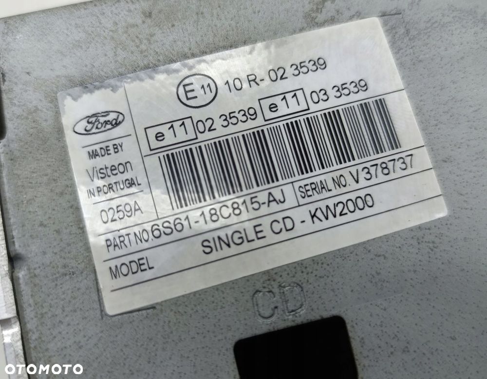 ORYGINALNE RADIO FORD FDB200 CD - 5
