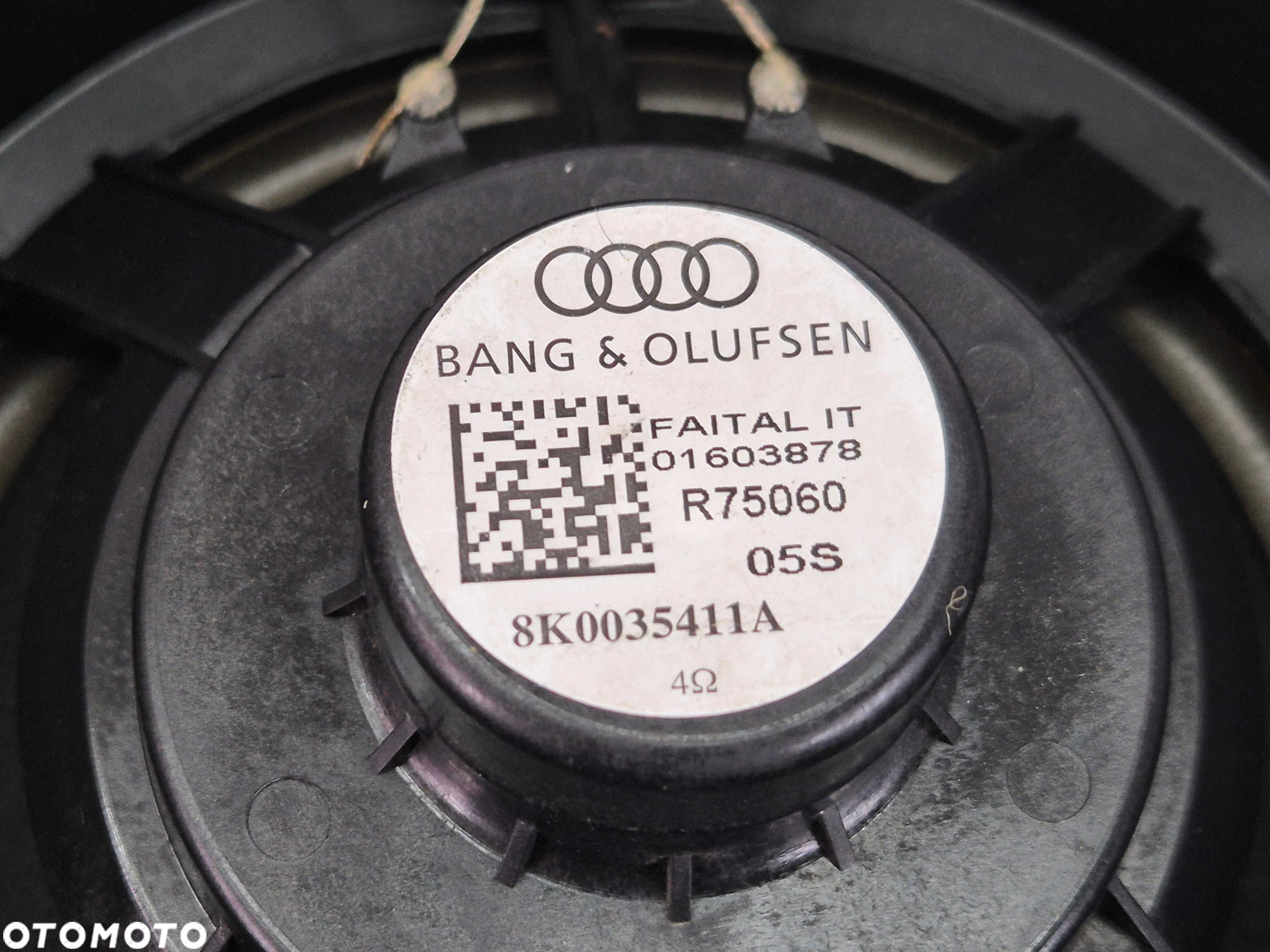 audi a5 A4 B8 8T0 głośnik drzwi tył tylny BANG OLUFSEN - 8