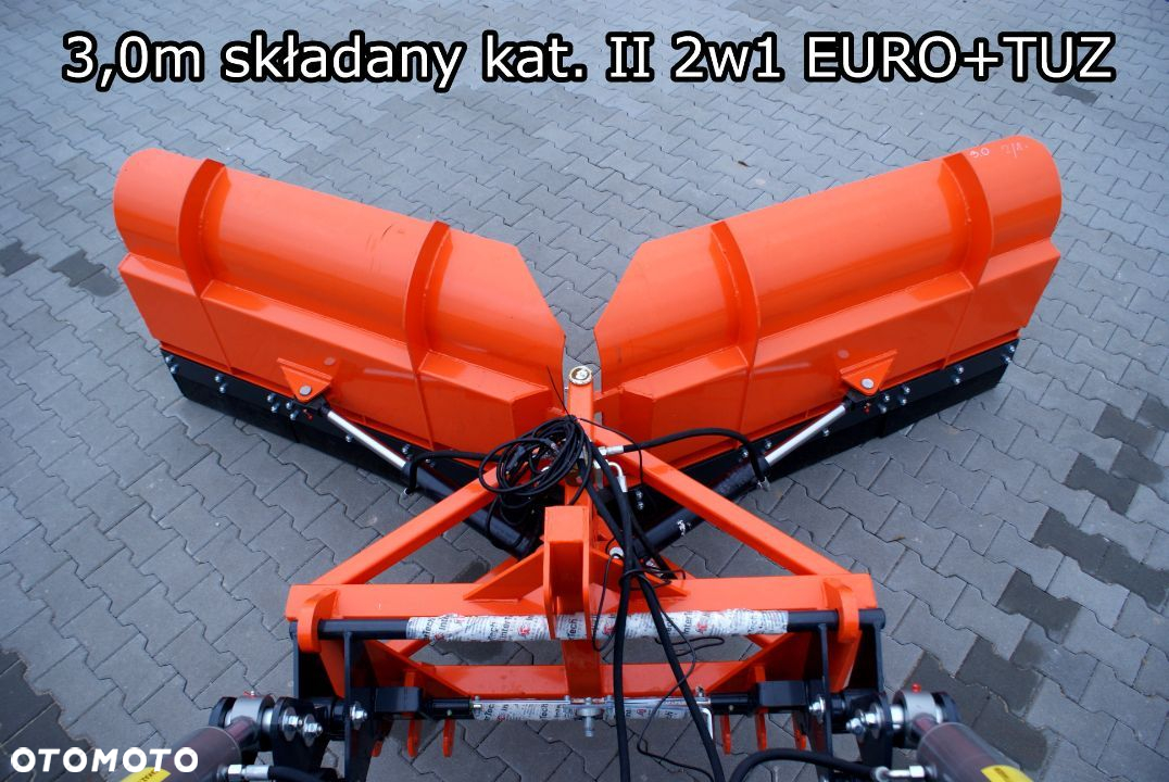 Pług SKŁADANY do śniegu komunalny śnieżny STRZAŁKA METAL TECHNIK 1,52m 1,82m 2,02m  2,1m 2,22m 2,6 3 - 17