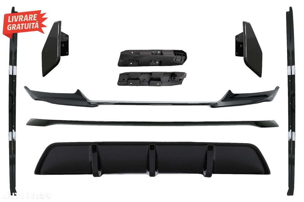 Pachet Exterior Complet Aero BMW X6 F16 LCI (2015-2019) M Technik Sport Negru Luci- livrare gratuita - 1