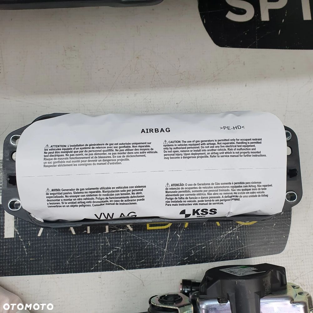 VOLKSWAGEN ID3 ID 3 DESKA ROZDZIELCZA KONSOLA KOKPIT PULPIT PODUSZKI AIRBAG AIR BAG PASY KIT SET - 6