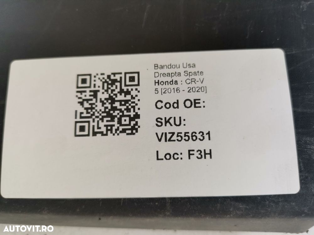 Bandou Usa Dreapta Spate Honda  CR-V 5 2016 2017 2018 2019 2020 Origin - 8