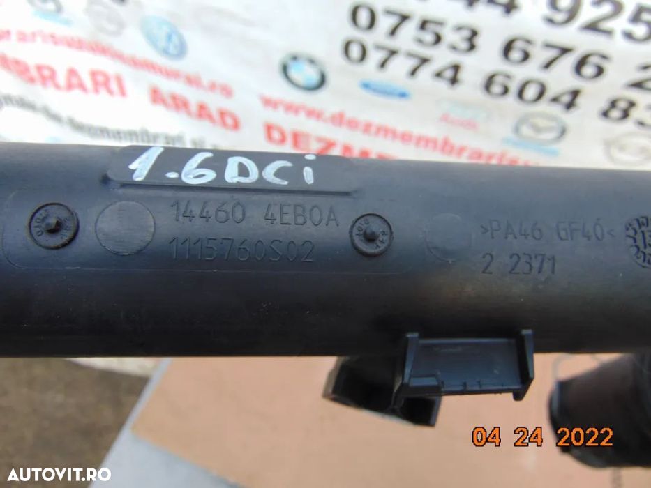 Conducta intercooler Nissan X Trail 1.6 t32 qashqai 1.6dci renault kad - 2