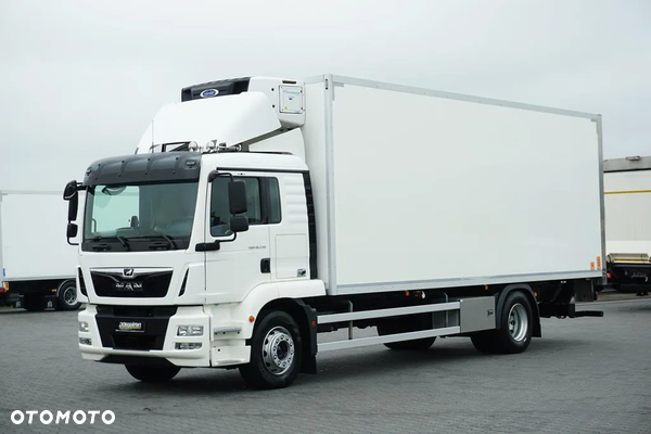 MAN TGM / 18.290 / EURO 6 / CHŁODNIA + WINDA / 18 PALET / ŁAD. 8445 KG