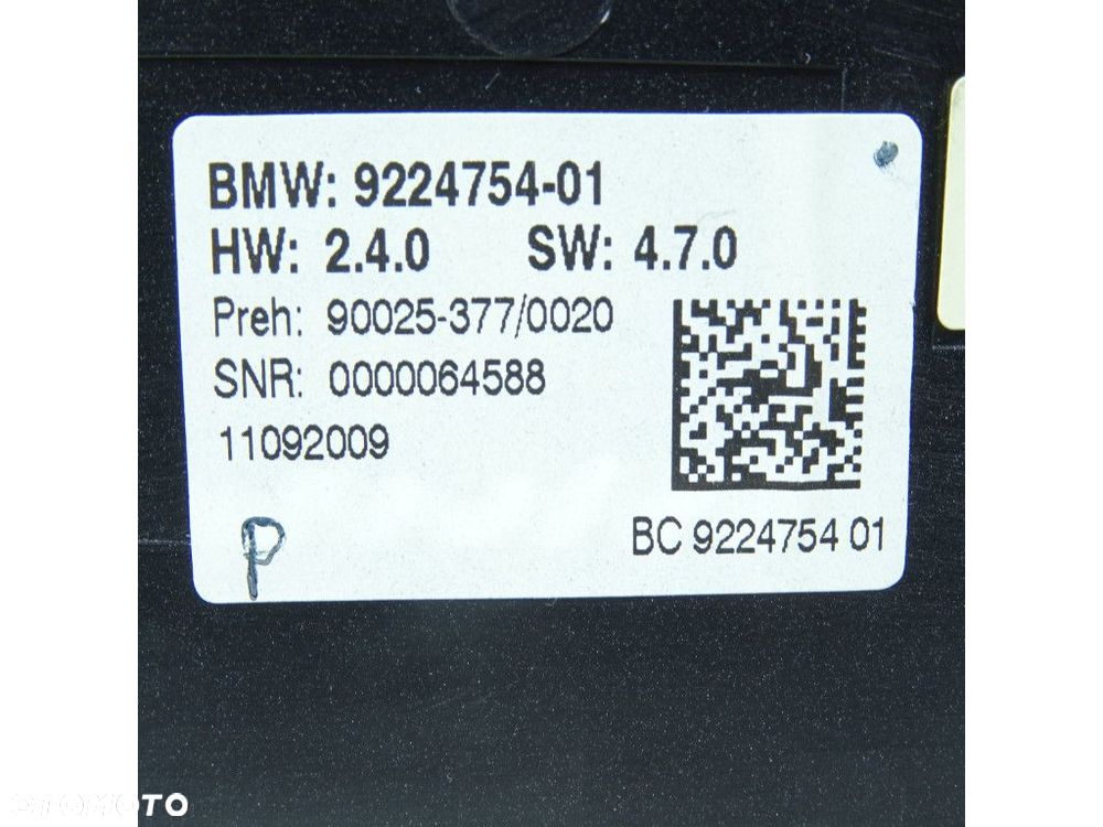 BMW 7 F01 F02 PANEL NAWIEWU 9224754 - 3