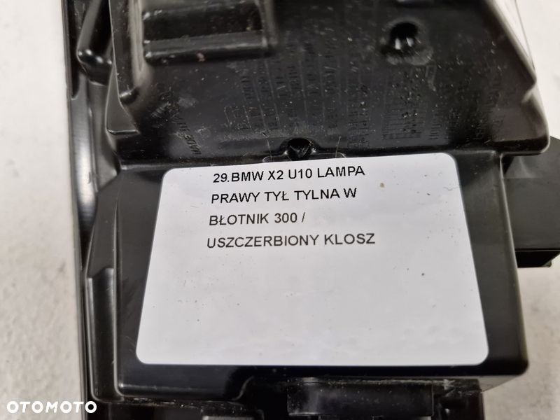 BMW X2 U10 LAMPA PRAWY TYŁ TYLNA W BŁOTNIK - 9